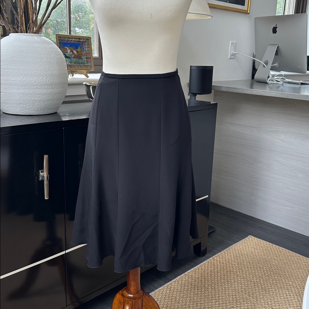 Armani Collezioni Fluted Silk Blend Skirt Size 8